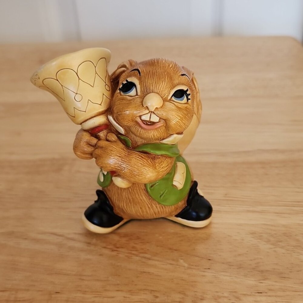 Vintage Pendelfin Hand Painted Stoneware Bell Clanger